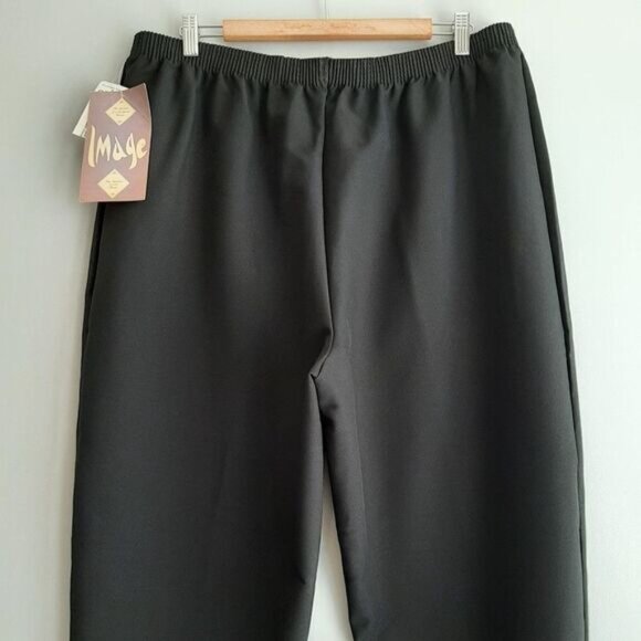 IMAGE | Stirrup High Waist Pull-on Dress Pants Black Sz 16 | Eur 44 - Picture 5 of 8